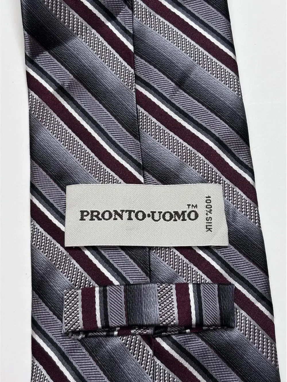 Pronto‎ Uomo Men's 100% Silk Tie